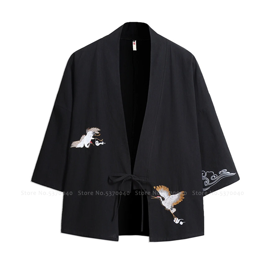 Мужские футболки Hanfu в китайском стиле топы костюм Wu Tang японский традиционный