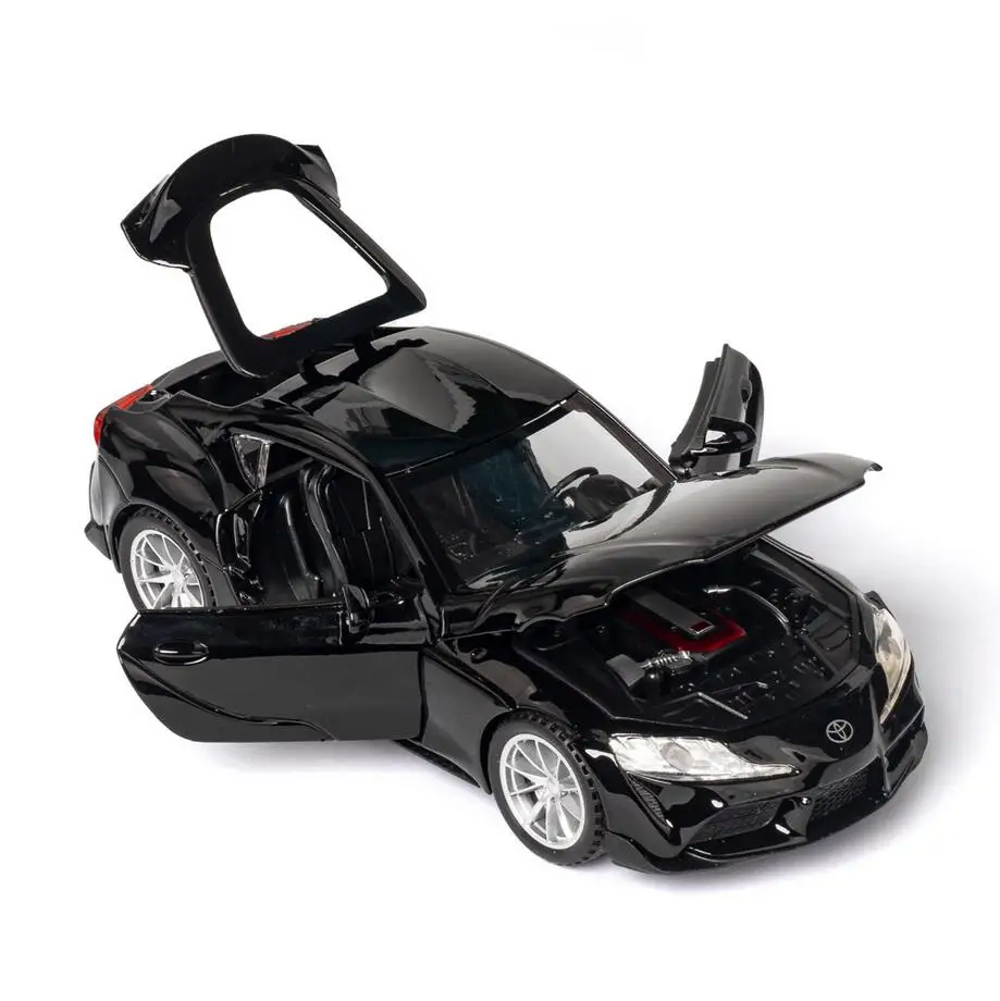 Горячая Распродажа 32 масштабе Toyota Supra оттягиваемая назад машина литье металла