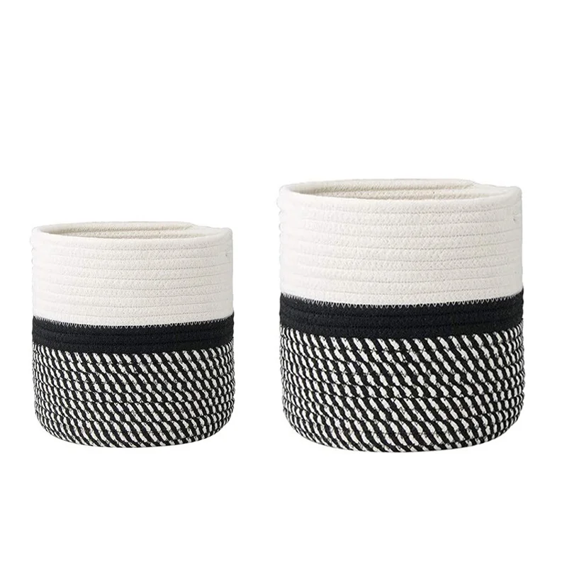 

Cotton Rope Plant Basket,Multifunctional Basket perfect Choice for Home Decor and Storage