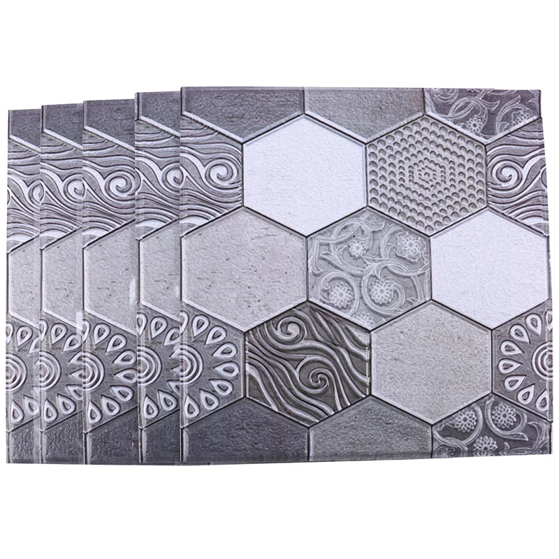 Водостойкие ПВХ обои для метро кухни брызги плитка самоклеящиеся виниловые