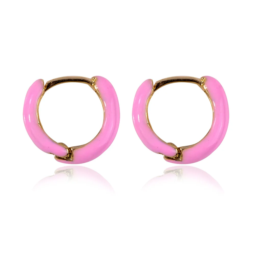 

2020 New Small Stud Earrings For Women Multicolor Simple Smooth Geometry Ear Rings Jewelry Best Gift For Your Girlfriend