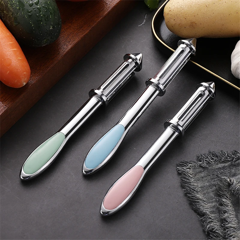 

Multi-function Vegetable Peeler Fruit Cutter Zinc Alloy Sharp Scraper Planer Potato Carrot Peeling Knife Kitchen Accessories