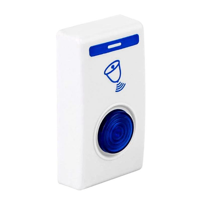 

LED Wireless Chime Door Bell Doorbell with 1 Pair London Telephone Booth Design Anti-Skid Bookends