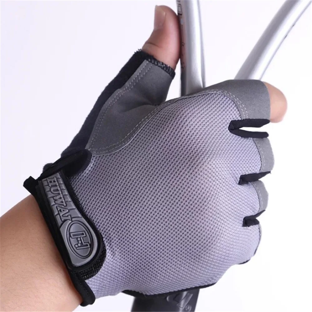 Перчатки велосипедные для мужчин и женщин противоскользящие дышащие с открытыми