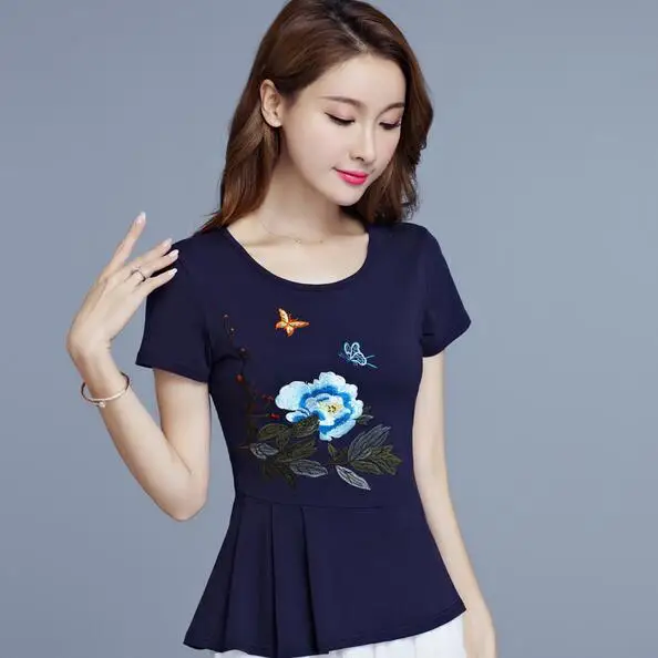 Этническая футболка 2021 размера плюс женская одежда Мексика Стиль хиппи