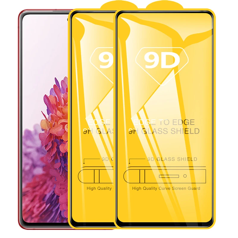 9D стекло для Samsung Galaxy S20 FE защитное 2 шт. полное покрытие Samsun Защитная пленка экрана