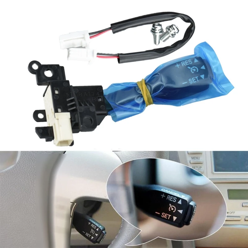 

1 комплект круиз Управление переключатель совместимы с dvb T-oyota Yaris Corolla Camry Корона 84632-34011 автомобиля Системы стебель круиз ручка