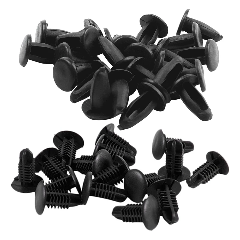 

40Pcs Plastic Rivets Clip Black - 16Pcs 4Mm x 5Mm x 15Mm & 24Pcs 3Mm x 5Mm x 11Mm