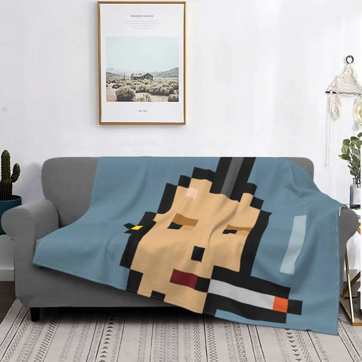 

NFT Art Blanket Flannel Spring Autumn Trend Warm Throws For Winter Bedding