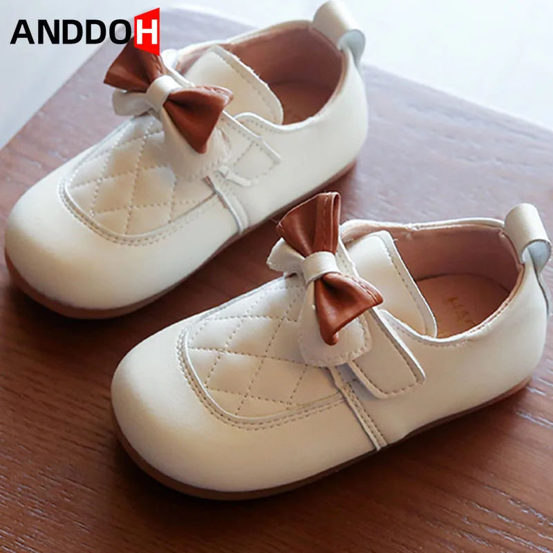 

Size 21-30 Children Leather Single Shoes for Girls Kids Soft Bottom Lightweight Princess Shoe Baby Casual Non-slip Toddler Shoes