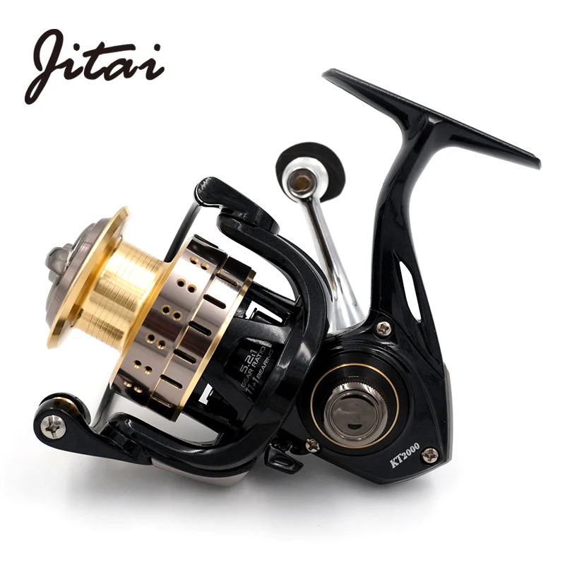 

JITAI Freshwater Fishing Reels Spinning Wheels For Lure Fishing 11+1BB 5.2:1 High Speed Fishing Coil EVA Handle Knob Carretilha