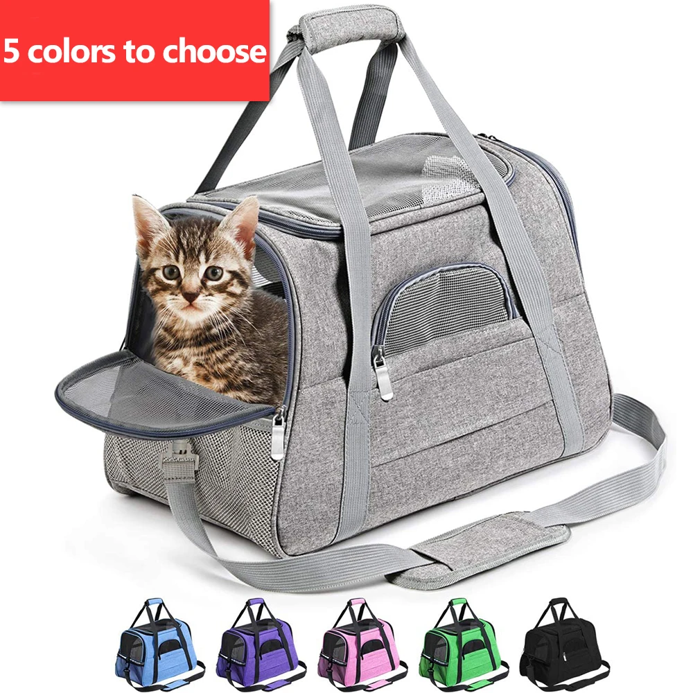 Сильный кошка сумка для переноски Водонепроницаемый в верхнем окне Безопасность