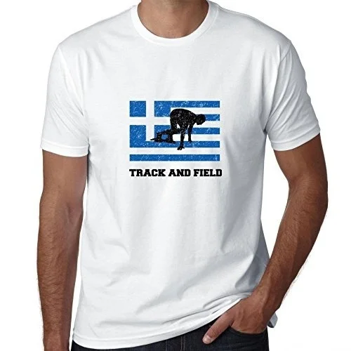 

Greece Olympic - Weightlifting - Flag - Silhouette Men's T-Shirtmen or women