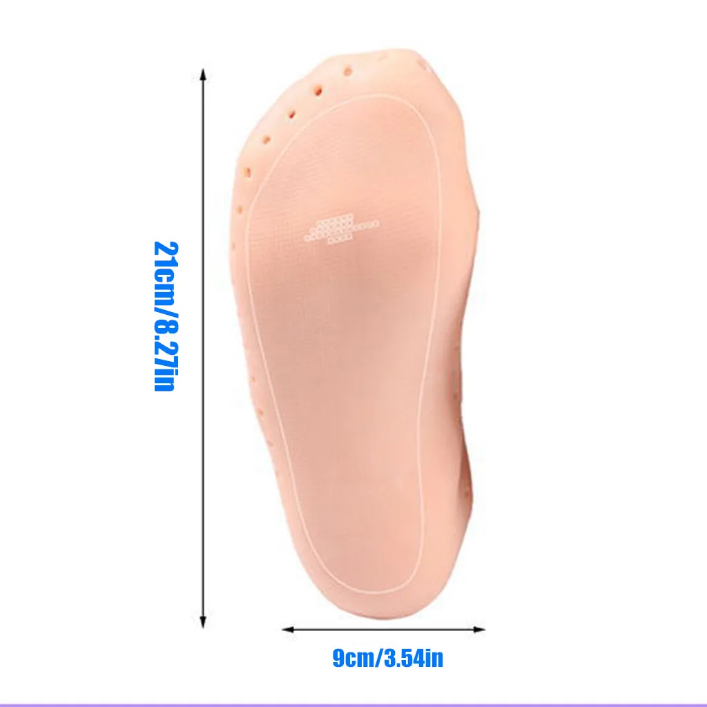 

1pair Gel Sock Silicone Foot Care Tool Feet Protector Pain Relief Crack Prevention Moisturize Dead Skin Removal Sock With Hole