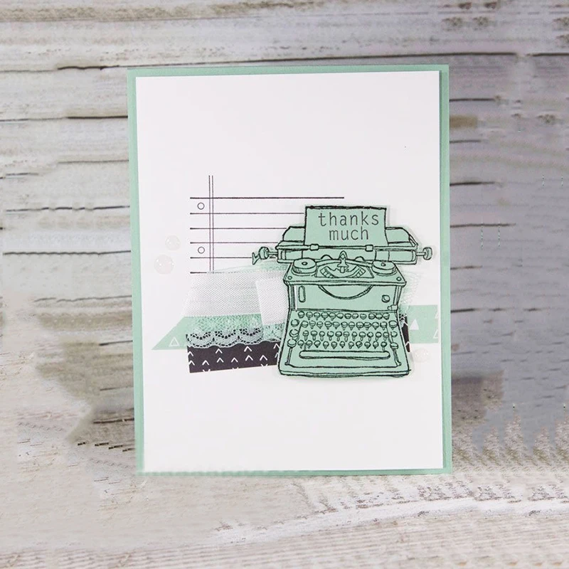 JCarter штампы для резки металла и четкие штампы для Typewriter ремесло печатной машинки буквы нажмите штампы резки трафареты сделать альбомный лист