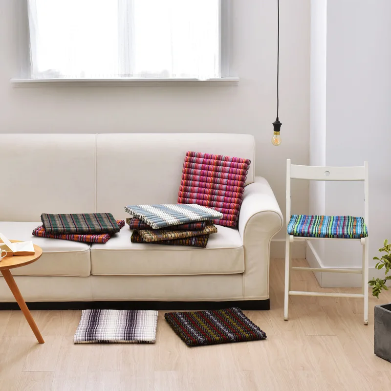 Домашняя Подушка для стула из хлопка и льна | Дом сад