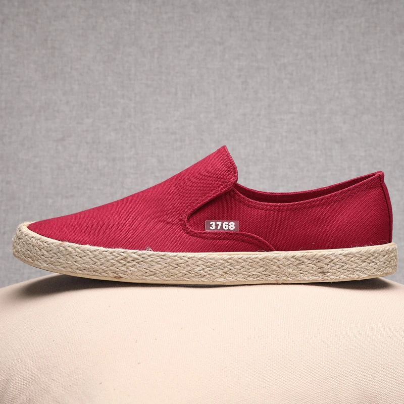 Кеды OUDINIAO мужские резиновые мягкие дышащие холщовые туфли повседневная обувь на