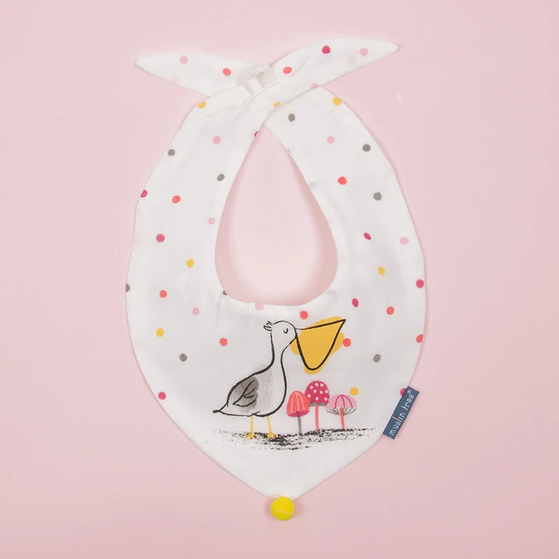 Baby Bibs Cute Cartoon Pattern Saliva Towels Soft Breathable Comfortable Adjustable Size Stuff For Babies From 0 To 3 Years | Детская