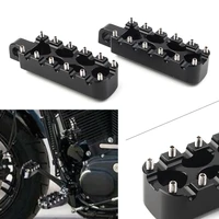 1 pair black foot pegs rests pedals for harley dyna wide glide fxdwg fxdb fxdl fxdf motorcycle accessories