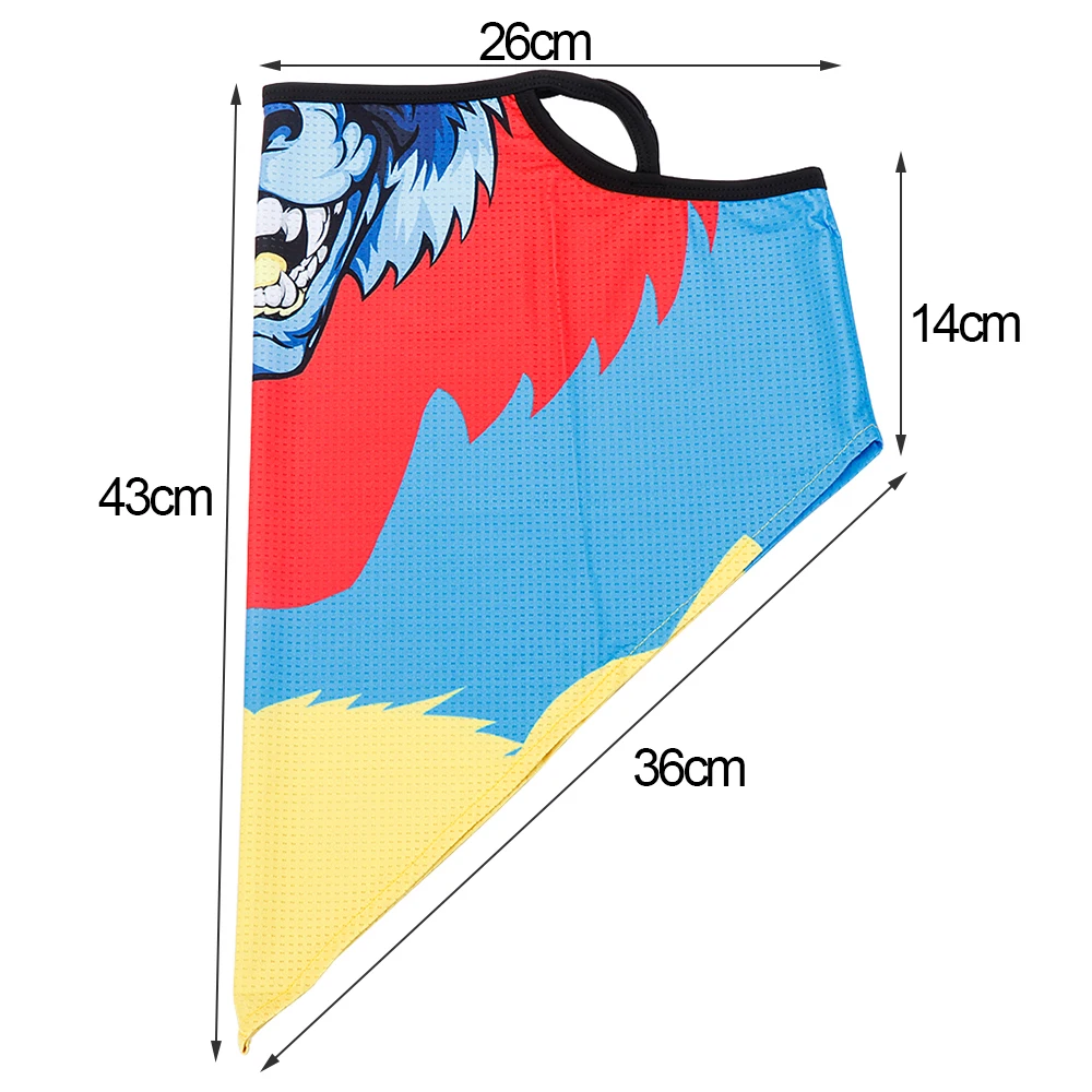 3D животное печатный многоцелевой шейный трубчатый шарф с ушными петлями