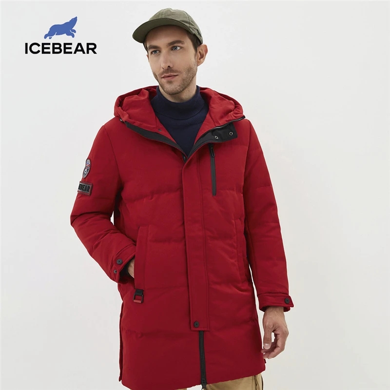 Icebear 2020 новые зимние мужские парки модное повседневное мужское пальто теплый