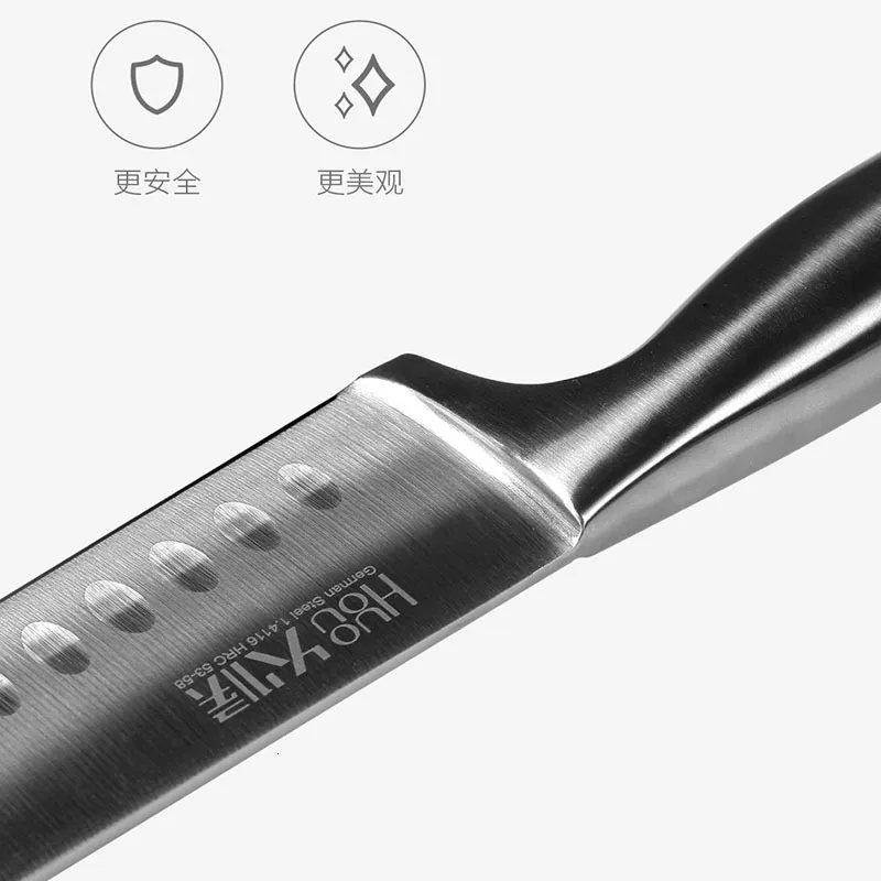 Xiaomi нож из нержавеющей стали Лезвия Костюм кухня высокого цвета значения, прилипающий нож разделки с Рабочий Фартук набор 6 шт
