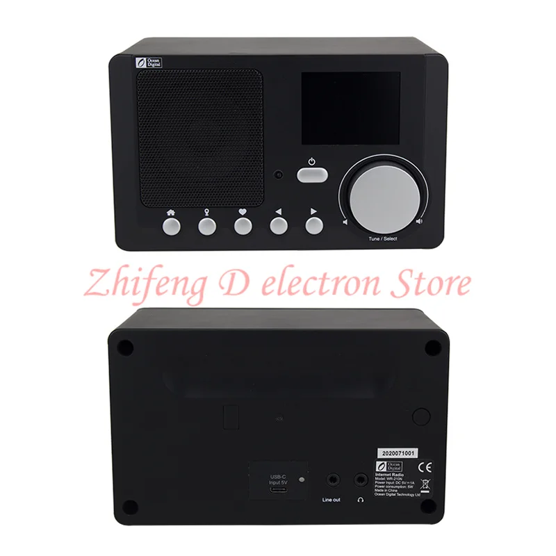 Ocean Digital WiFi Internet Radio WR210N Portable Radio， WEP / WPA WPA2，with Rechargeable Battery Bluetooth Receiver | Обустройство