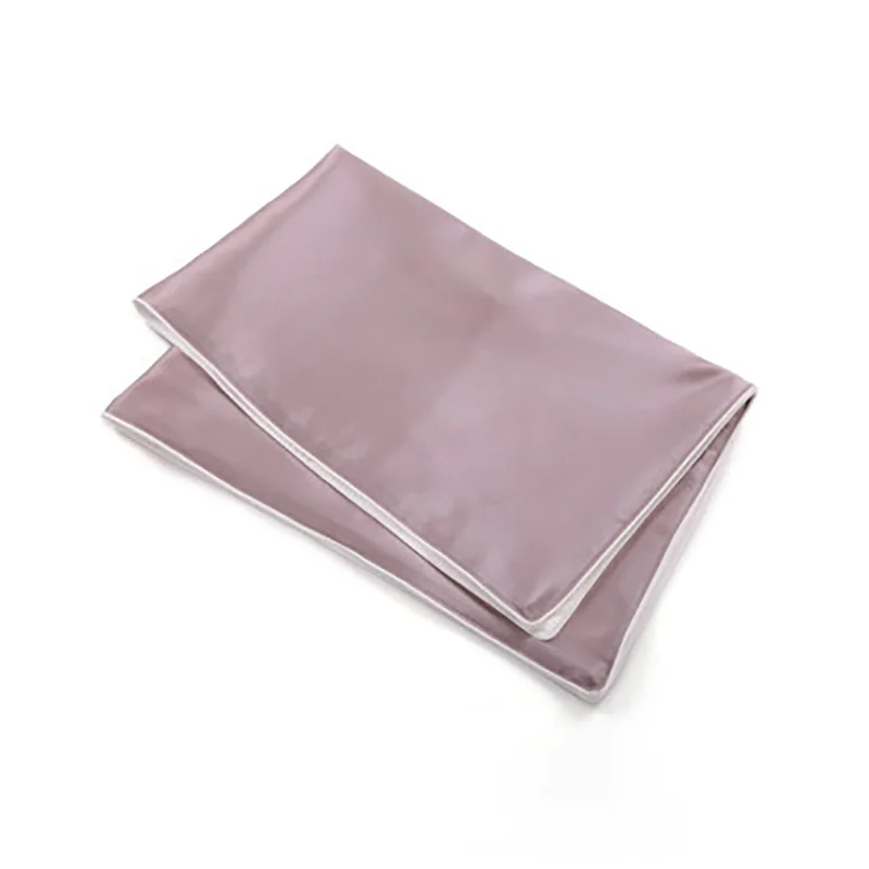 

Pillowcases Luxury Cover Case Silk Satin Mulberry Decorative Pillows Bed Kinder Turquoise Standard Sleeping 1Pc/lot 48*74Cm F013
