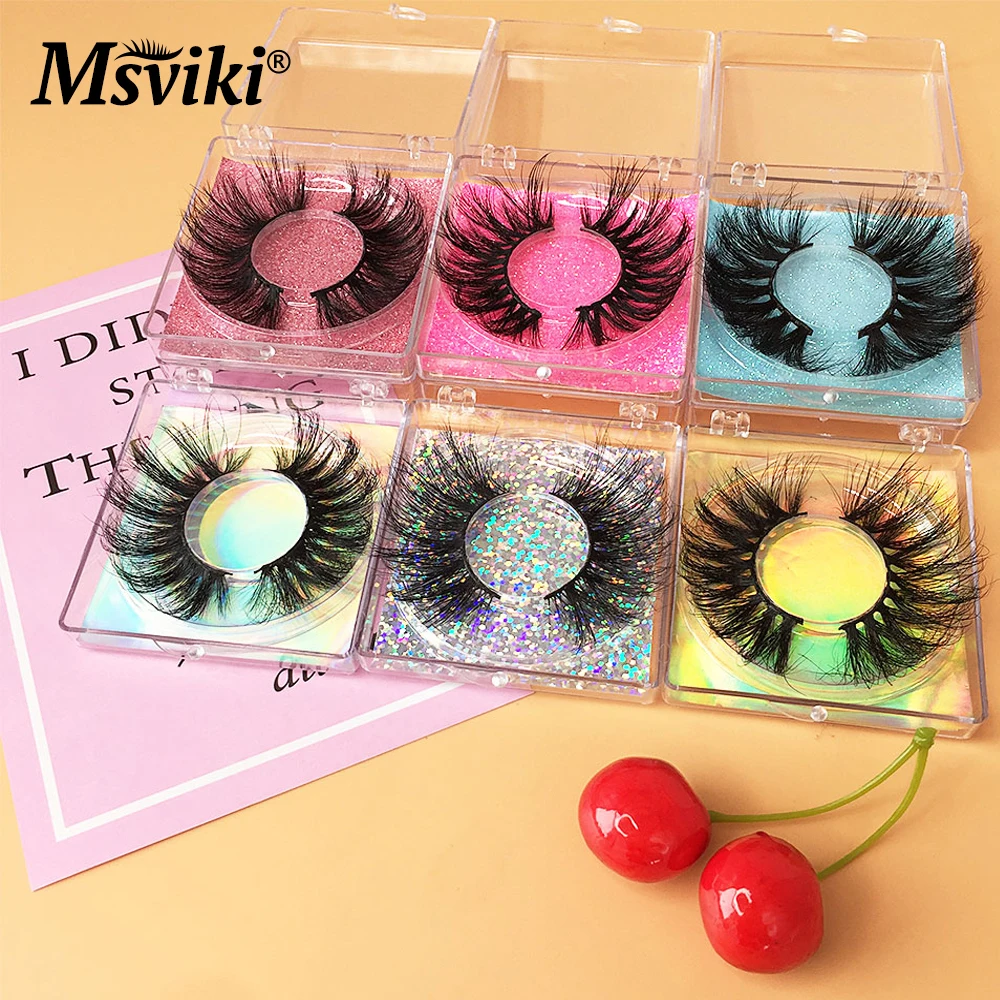 3D норковые ресницы оптом Драматические Длинные 25 мм накладные для наращивания