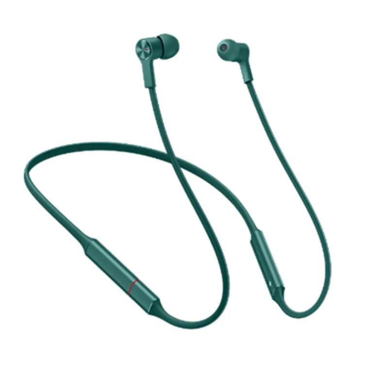 green huawei FreeLace Спортивные наушники Bluetooth беспроводной для наушников, карты памяти кабель металлическая полость IPX5 быстрой зарядки наушников - Цвет: green