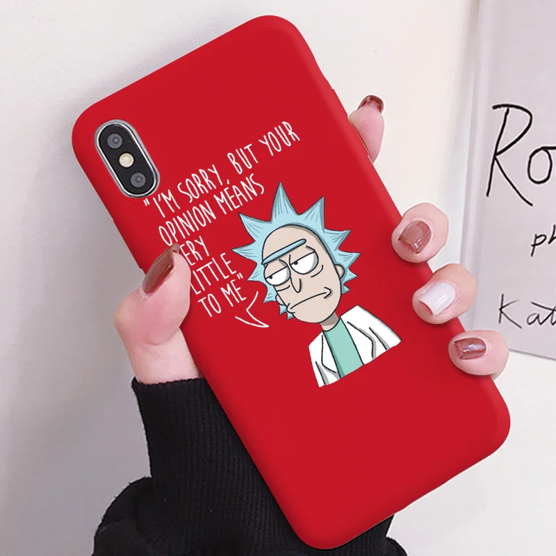Kho-0rlanfa Мягкий чехол для телефона Rick And marty из ТПУ для iPhone 11, 5, SE, 6, 6 S, 8 Plus, XS, X, XR, XS Max, 11 Pro, матовый чехол с мультипликационным принтом для iPhone 7 Plus, чехол - Цвет: Kho-0rlanfa