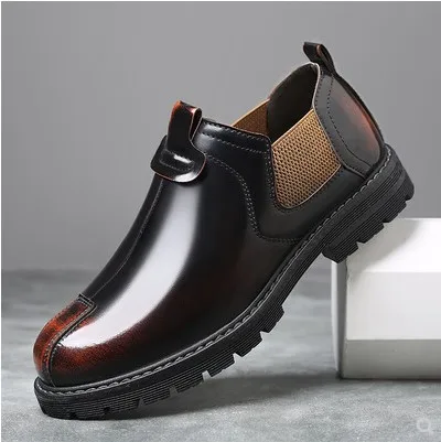 

Martin shoes men's 2021 new casual boots large size trendy shoes men's big head leather shoes British Chelsea boots
