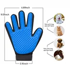 Силиконовая перчатка для груминга домашних животных, щетка для вычесывания шерсти у собак и кошек, Товары для ванной