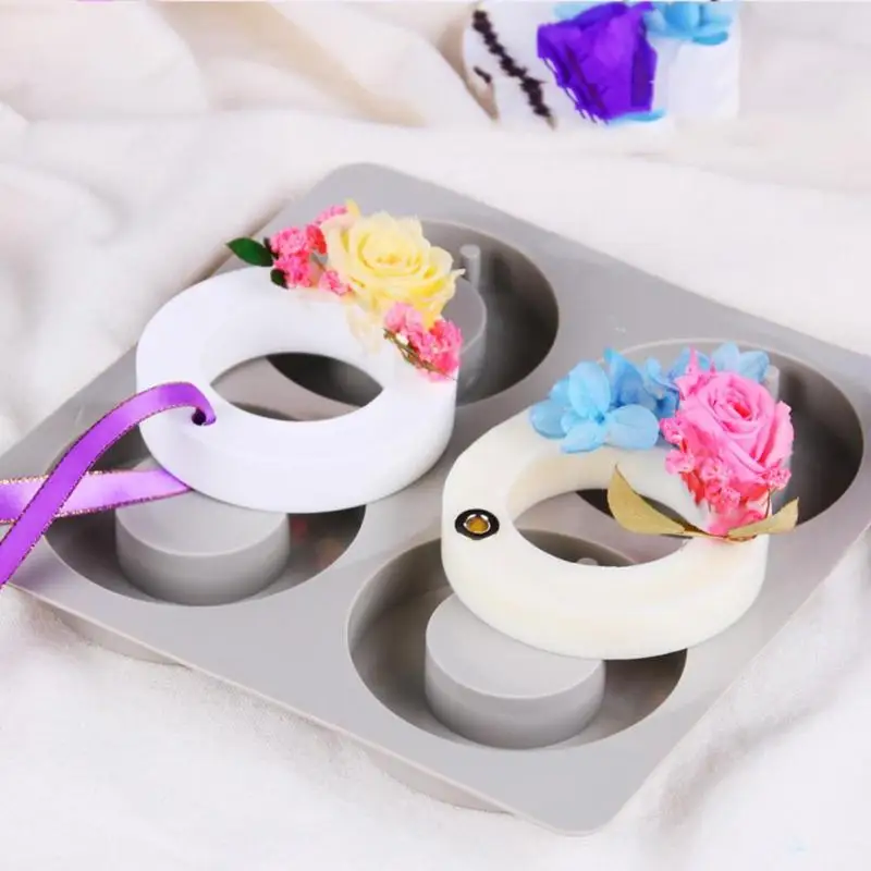 DIY воск для ароматерапии силиконовая форма мыла цветов свечей глина поделок