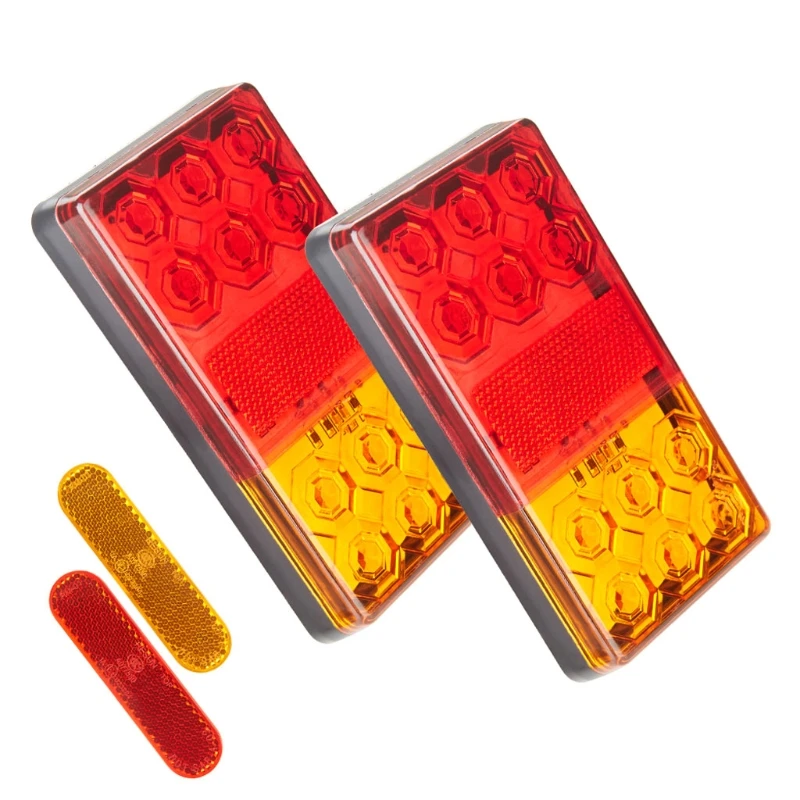 

4pcs/set Tail Lights12 LED Stop Rear Tail Brake Reversing Turn Indiactor T3EF