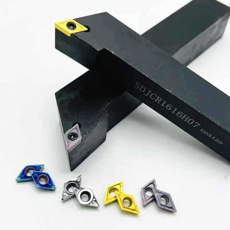 

SDJCR1010H07 SDJCR1212H07 SDJCR1616H07 SDJCR2020K07 turning tool holder for DCMT070204 carbide insert CNC lathe turning insert