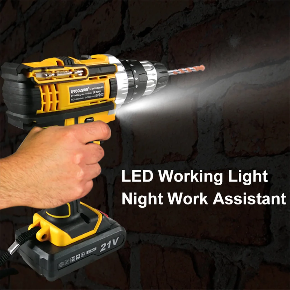 1500 мА/ч 21V ударная электрическая отвертка аккумуляторная электрические