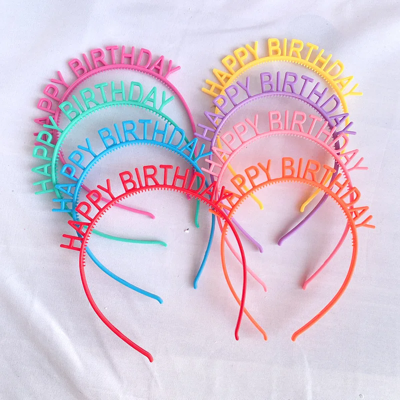 S Hair Hoop Cake Topper Novelty Baby Happy Birthday Cupcake Topper For Kids Girls Birthday Party Cake Decorations
