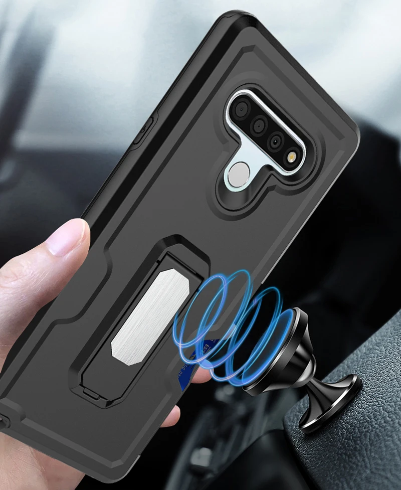 Сверхмощный прочный чехол с зажимом для ремня LG Stylo 6 противоударный полной
