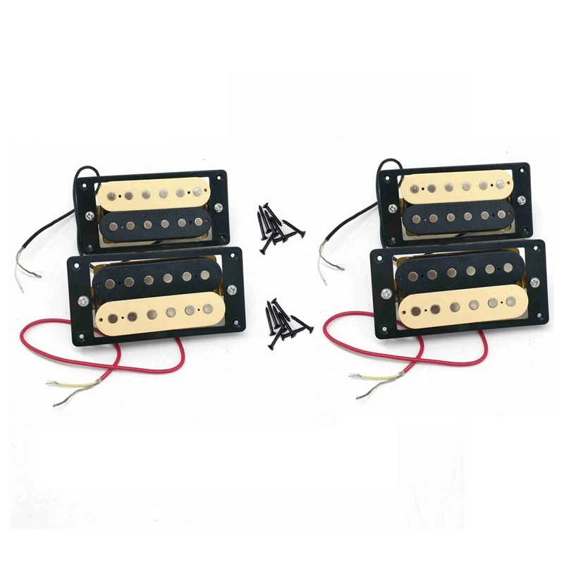 4pcs elektrische gitarre pickups 5052 zebra konfrontiert humbucker doppel coil elektrische gitarre pickups free global shipping