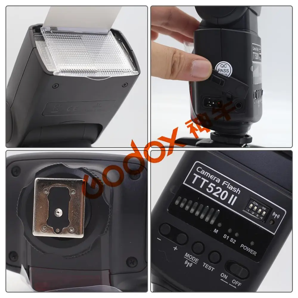 Вспышка Godox TT520 II Flash TT520II + комплект цветных фильтров|Фотовспышки| |