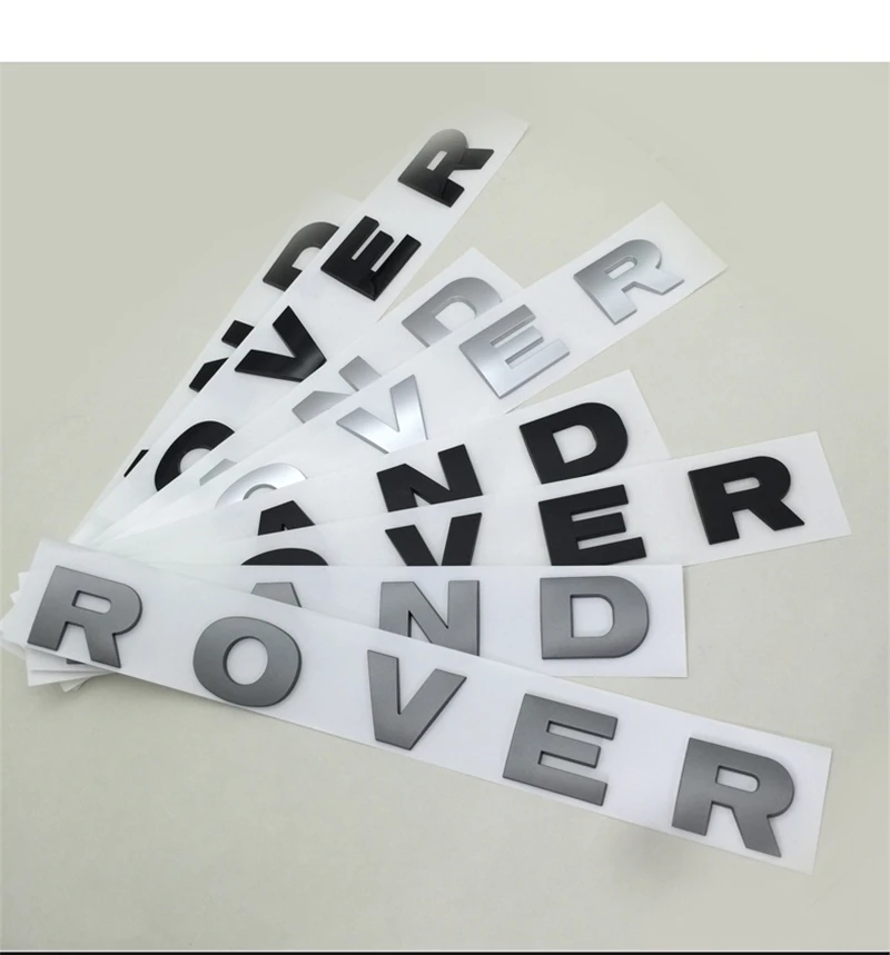 

3D Letter Car Hood Bonnet Cover Emblem For Land Rover Range Velar Sport Discovery 2 3 4 Defender Chrome Front Head Stickers
