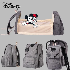 Сумка для подгузников Disney, рюкзак для мамы, мамы, сумки для малышей, водонепроницаемая, большая емкость, сумка для подгузников для детей, дорожная сумка для коляски, крючки
