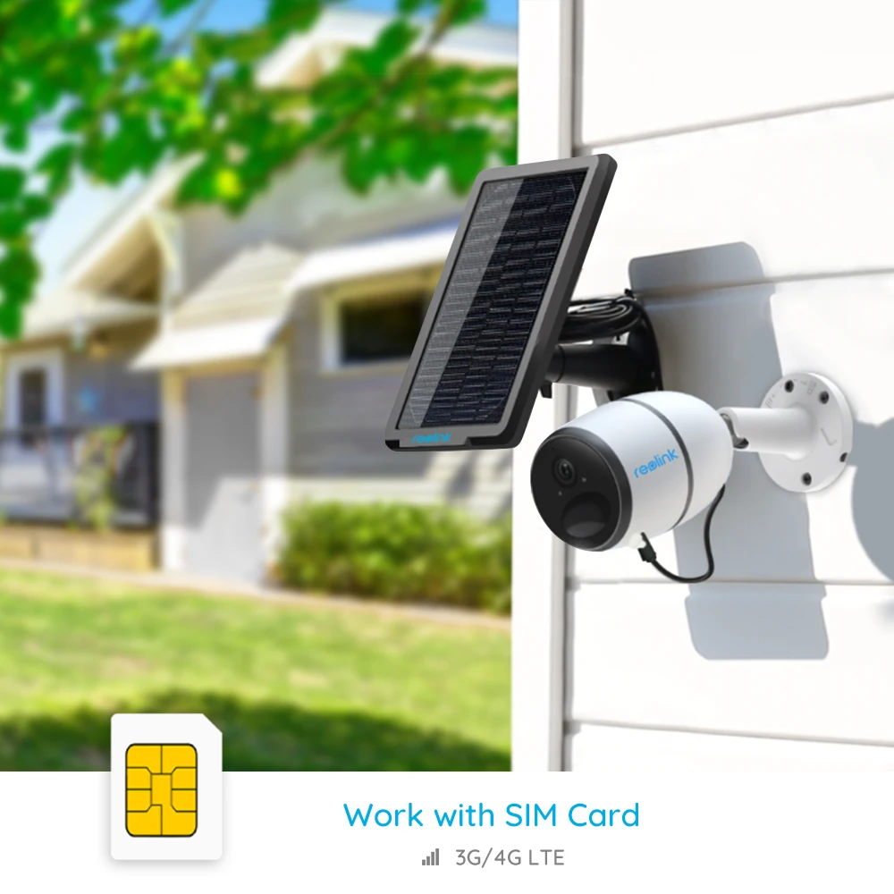 Сетевая камера видеонаблюдения Reolink GO 3G 4G Sim карта Full HD 1080P Starlight Vision 2 стороннее