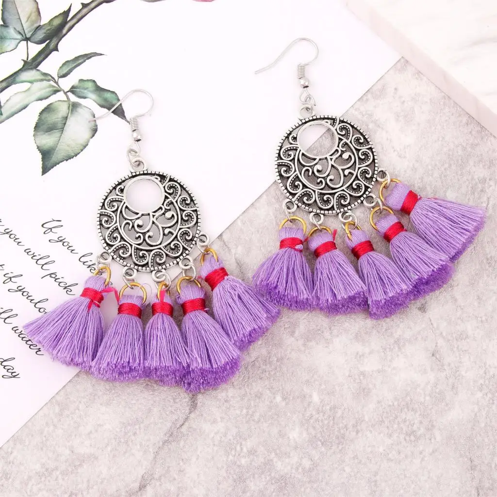 1 пара богемные веерные соединительные серьги для женщин подарочные аксессуары