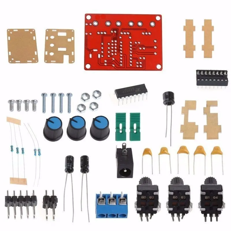 Функция генератор сигналов DIY Kit синус/треугольник/квадратный выход 1 Гц-1 МГц генератор сигналов Регулируемая амплитуда частоты XR2206
