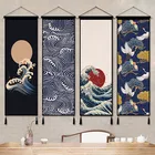 Япония Ukiyoe подвесной свиток Картина Холст Плакаты и принты настенные искусства настенные картины для гостиной домашний декор картины