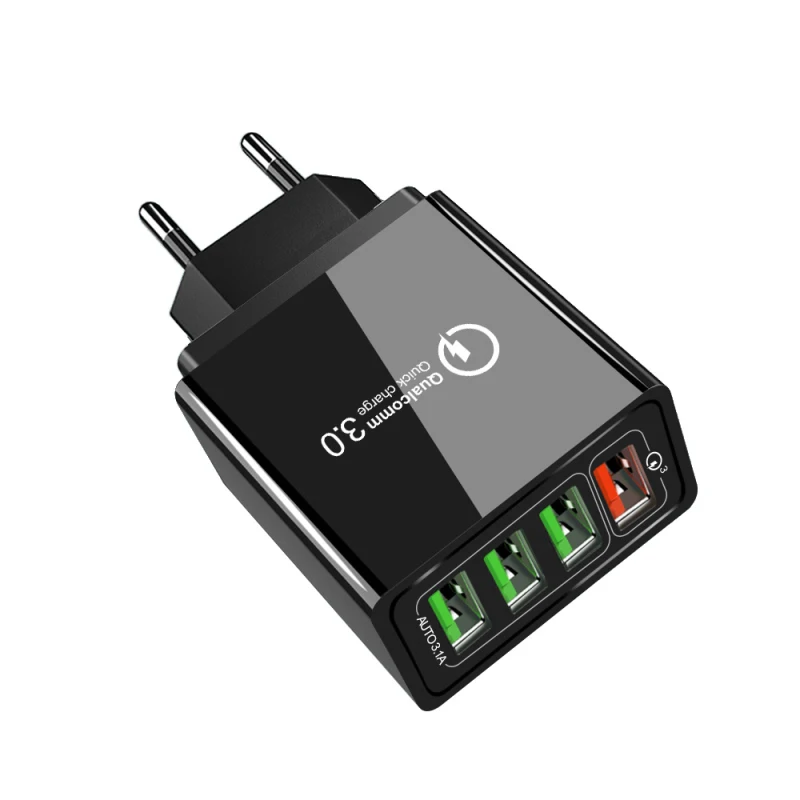 4 порта USB для быстрой зарядки 3 0 портативное настенное зарядное устройство