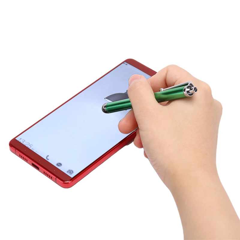 1pc Metal Fibre Stylus Mesh Micro Fiber Tip Touch Screen Stylus Pen For iPhone For Samsung Smart Phone Tablet PC Color Randomly