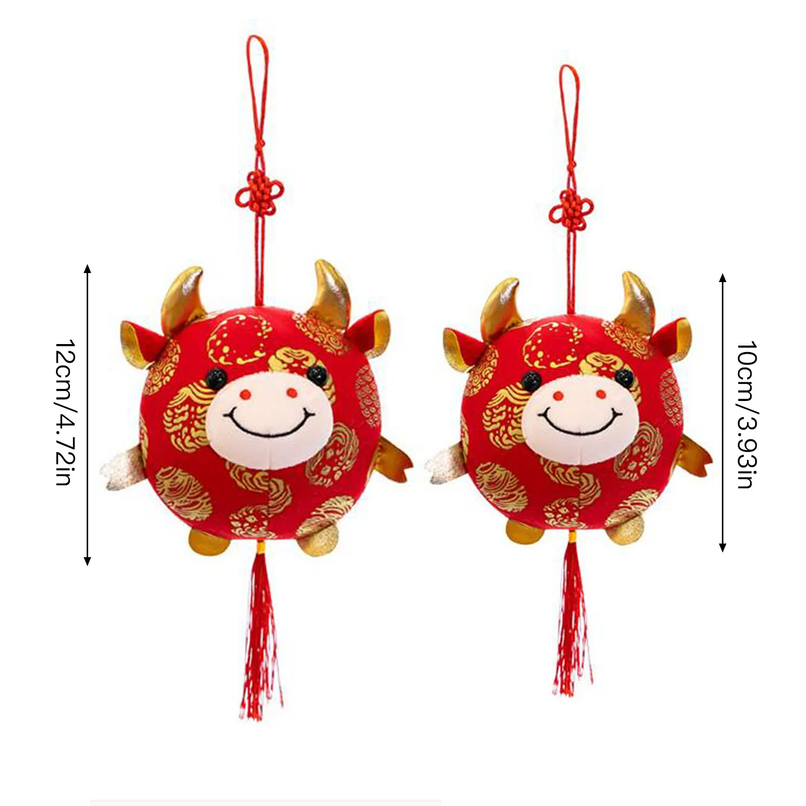 Милый талисман Знак зодиака бык крупного рогатого скота плюшевые игрушки Ox год